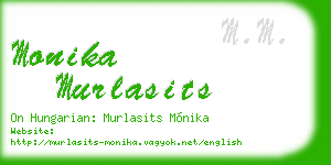 monika murlasits business card